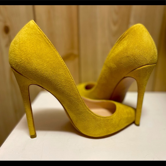 yellow heels size 8